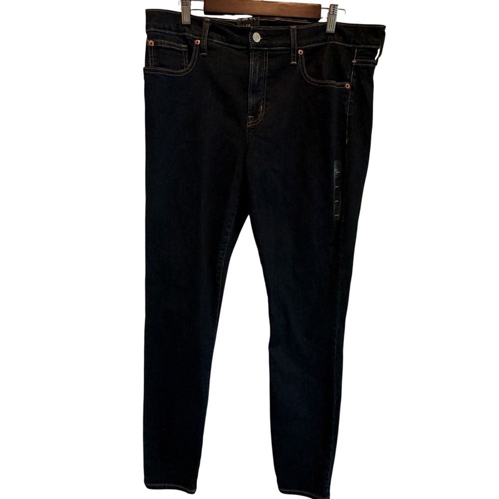 NWT Gap Women's True Skinny Mid Rise‎ Jeans Denim Dark Wash 33/16L